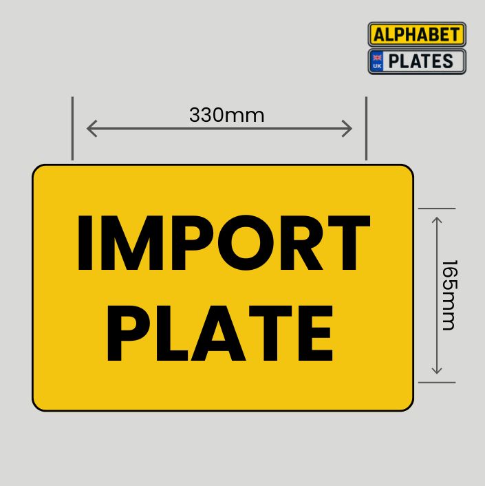 Japanese Import Number Plates UK | 13x6.5 & 13x7 JDM Sizes