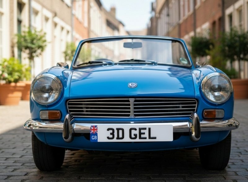 3D gel plate on a fantastic car